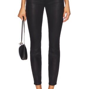 L’Agence Margot High Rise Skinny Jeans Black Coated 28